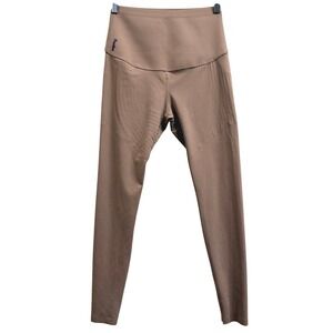 Fanka Body Sculpt Pocket Leggings Size Medium mocha brown Pockets Athleisure